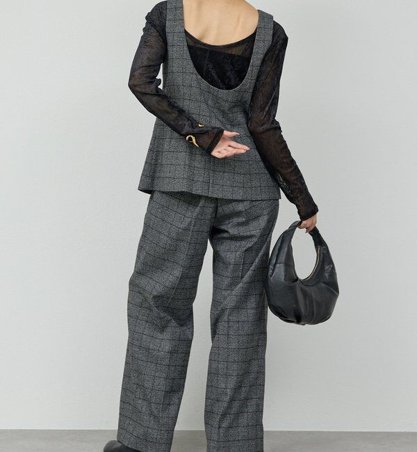  「タックワイドストレートパンツ」|チノ|