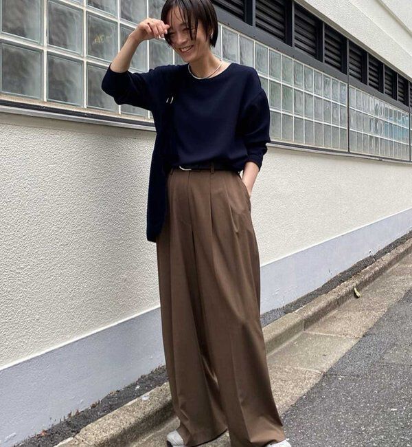  「【SACHIKOコラボ】2タックワイドパンツ」|チノ|