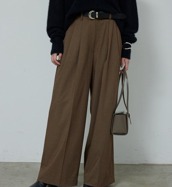  「【SACHIKOコラボ】2タックワイドパンツ」|チノ|