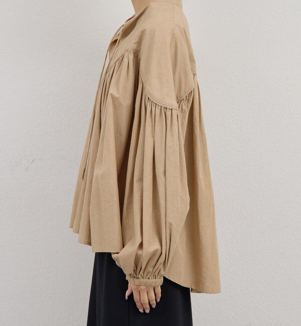  「【Dhritie】ギャザースキッパーブラウス」|シャツ・ブラウス|