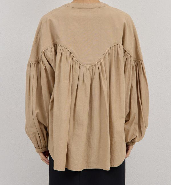  「【Dhritie】ギャザースキッパーブラウス」|シャツ・ブラウス|