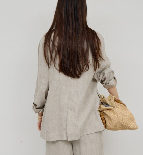  「【セットアップ対応】リネンジャケット」|その他|