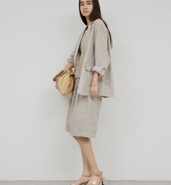  「【セットアップ対応】リネンジャケット」|その他|