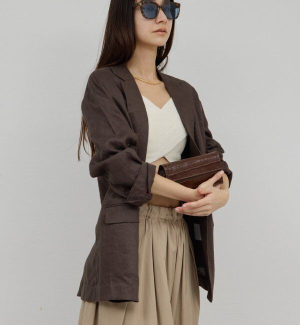  「【セットアップ対応】リネンジャケット」|その他|