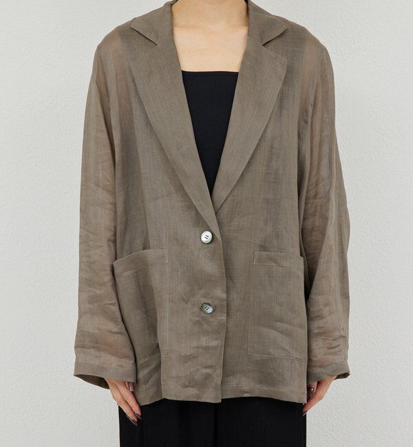  「【セットアップ対応】リネンジャケット」|その他|