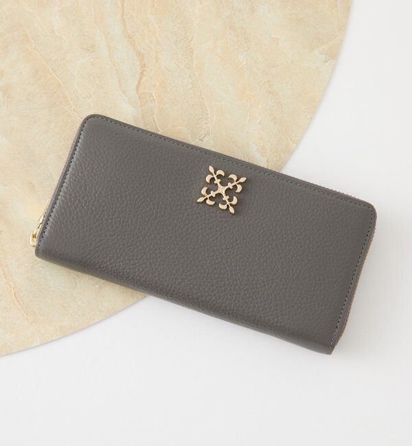  「モノグラムプレートラウンドジップウォレット」|財布|グレーその他1