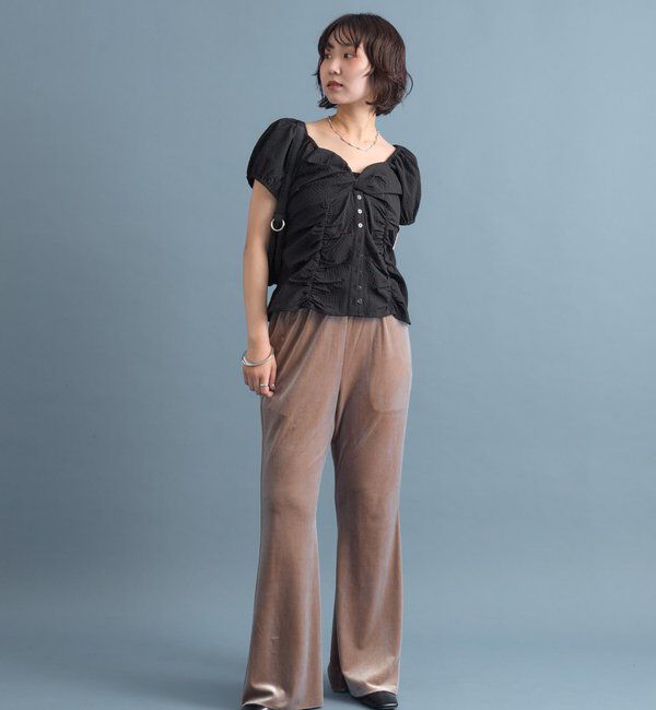  「ベロアフレアパンツ」|チノ|