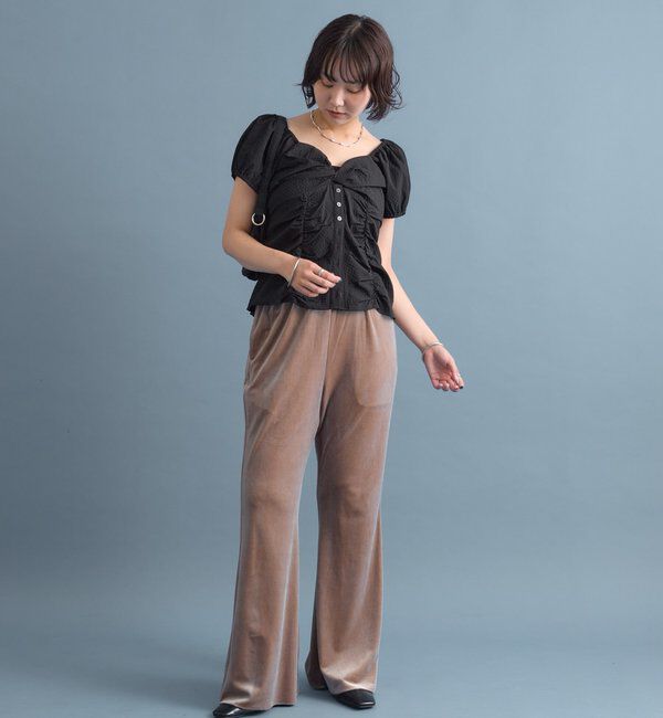  「ベロアフレアパンツ」|チノ|