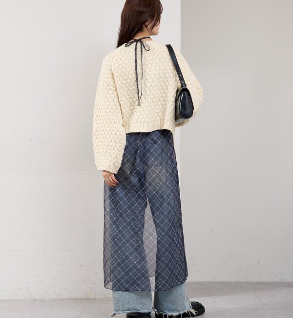  「シアーチェックキャミワンピース」|ワンピース|