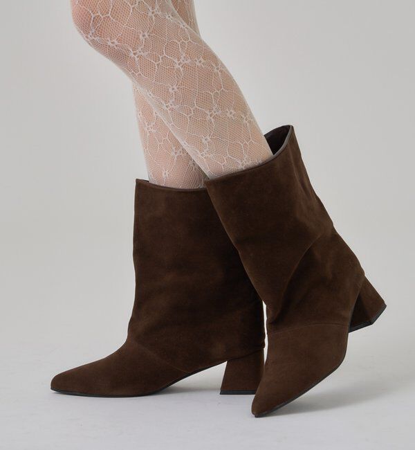  「スウェードショートブーツ」|ショートブーツ|