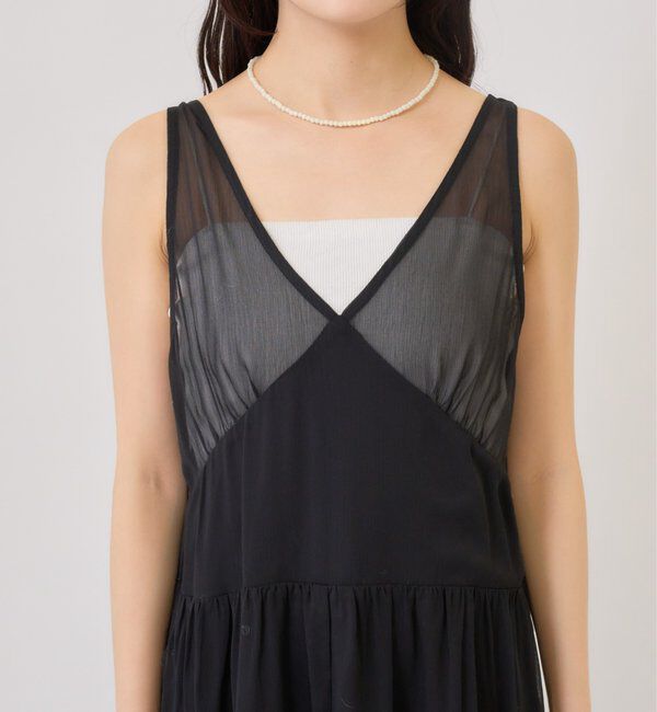  「シアーキャミSETワンピース」|ワンピース|