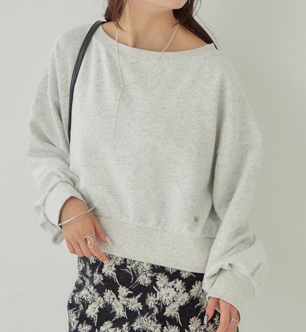  「袖ボリューム ショートスウェット」|Tシャツ・カットソー|