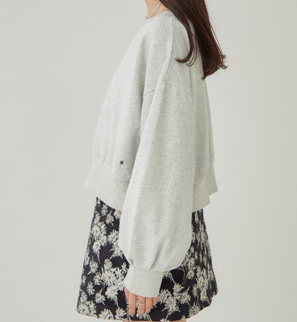  「袖ボリューム ショートスウェット」|Tシャツ・カットソー|