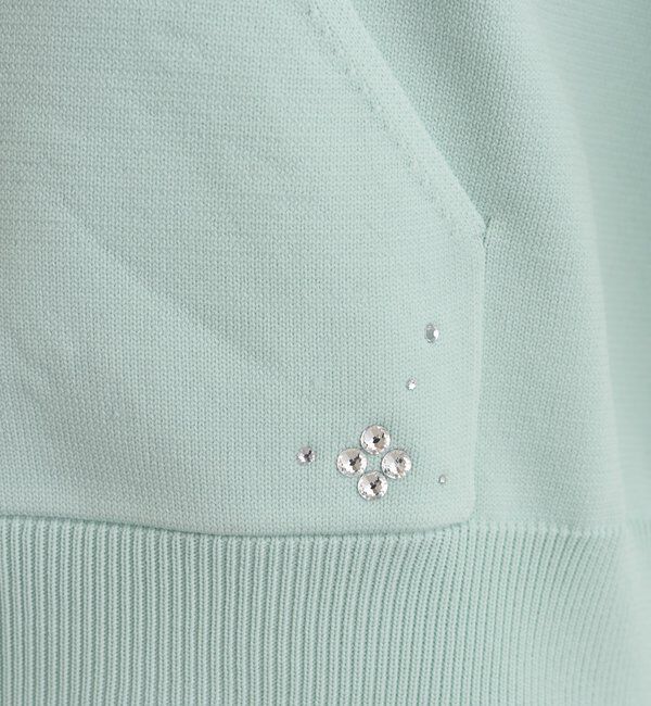  「ラインストーンフーディーニット」|パーカー|