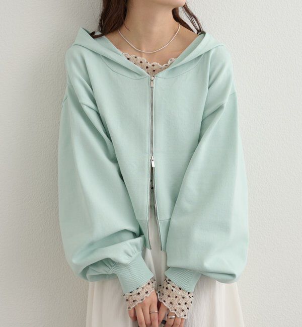  「ラインストーンフーディーニット」|パーカー|