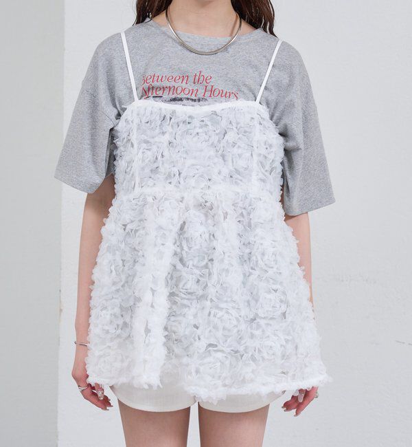  「フラワーチュールキャミチュニック」|シャツ・ブラウス|