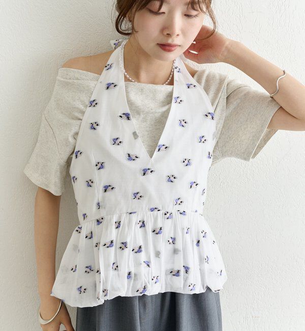  「フラワーホルターブラウス」|シャツ・ブラウス|