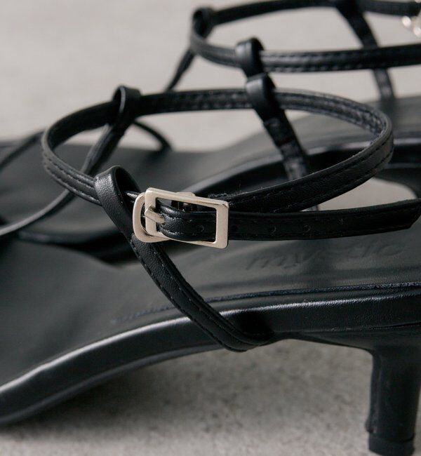  「ポインテッドトゥクロスストラップサンダル」|その他|