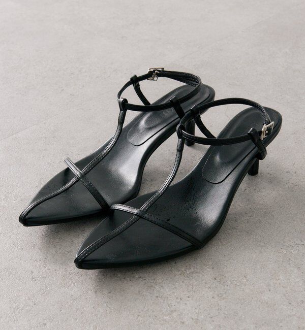  「ポインテッドトゥクロスストラップサンダル」|その他|