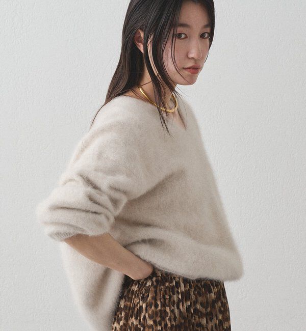  「FURカシミヤVニット」|ニット・セーター|