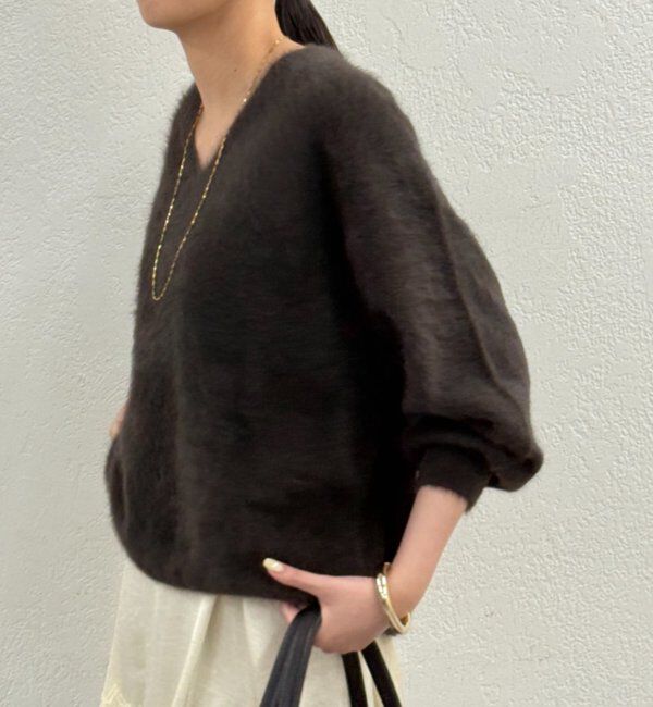  「FURカシミヤVニット」|ニット・セーター|