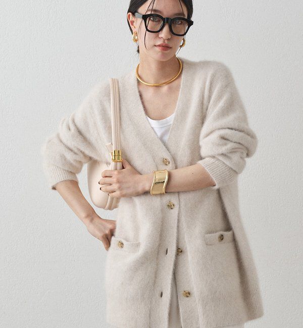  「FURカシミヤニットカーデ」|ニット・セーター|