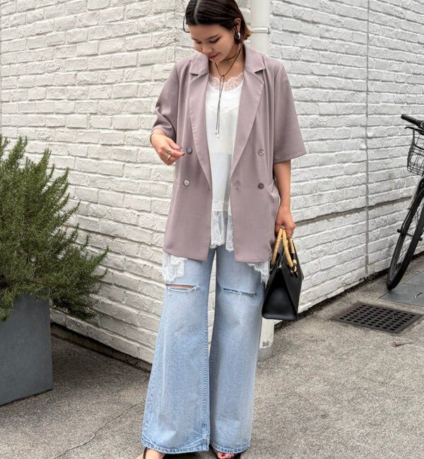  「ハーフスリーブジャケット」|テーラードジャケット|