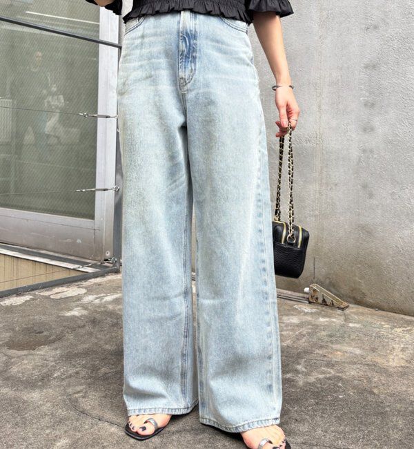  「【PUFRILL/パフリル】デニムパンツ」|デニム|ブルー