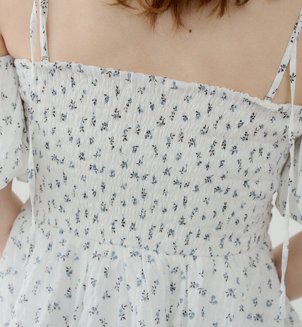  「袖取り外しフラワーペプラムブラウス」|シャツ・ブラウス|