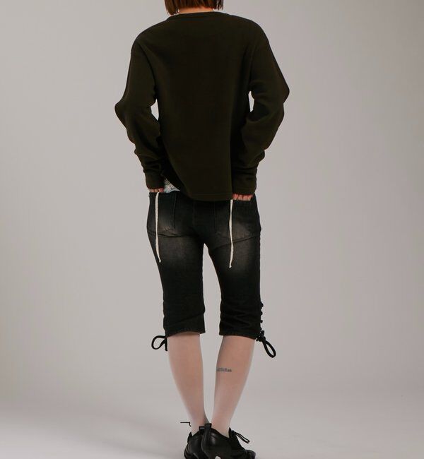  「【UNISEX】Sourcreamワッフルヘンリーネックトップス」|Tシャツ・カットソー|