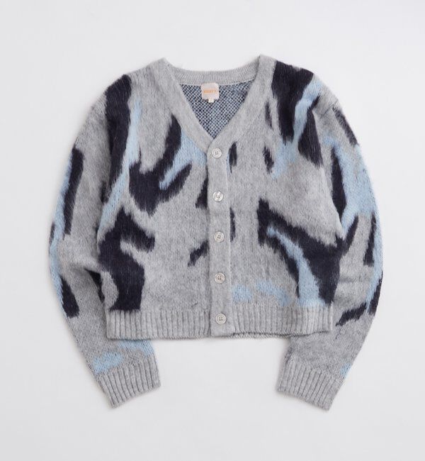  「KOOKYNモヘアライクカーディガン(無地/カモ柄)」|カーディガン|