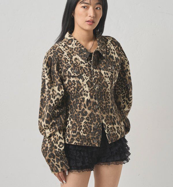  「【WEB限定】パフスリーブデニムジャケット」|ブルゾン・スタジャン|