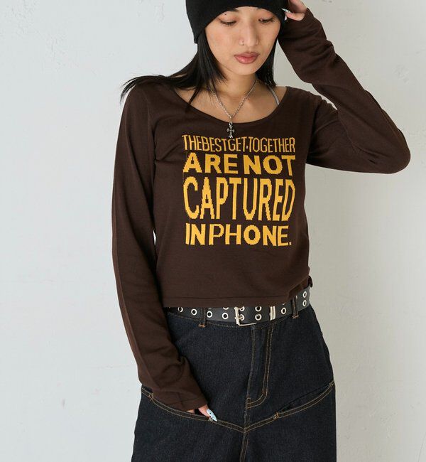  「メッセージロゴニット」|ニット・セーター|