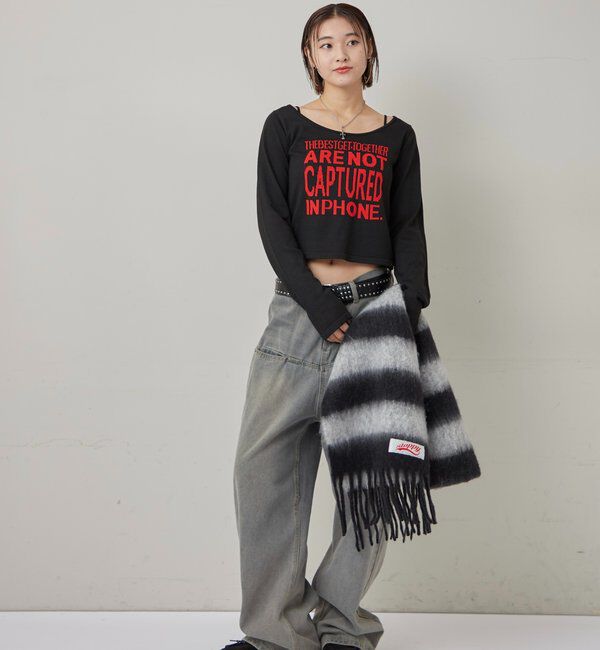  「メッセージロゴニット」|ニット・セーター|