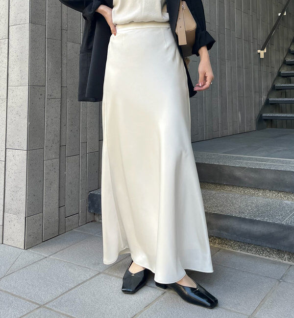  「【サイズ展開あり・新色/ブラウン】バイアススカート」|スカート|