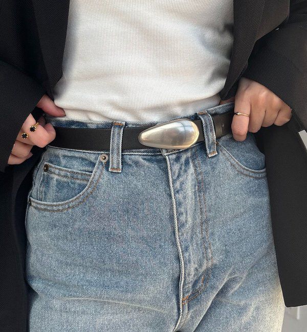  「エッグバックルスエードベルト」|ベルト|