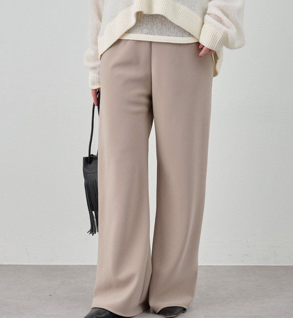  「ダブルクロスワイドパンツ」|チノ|ベージュその他2
