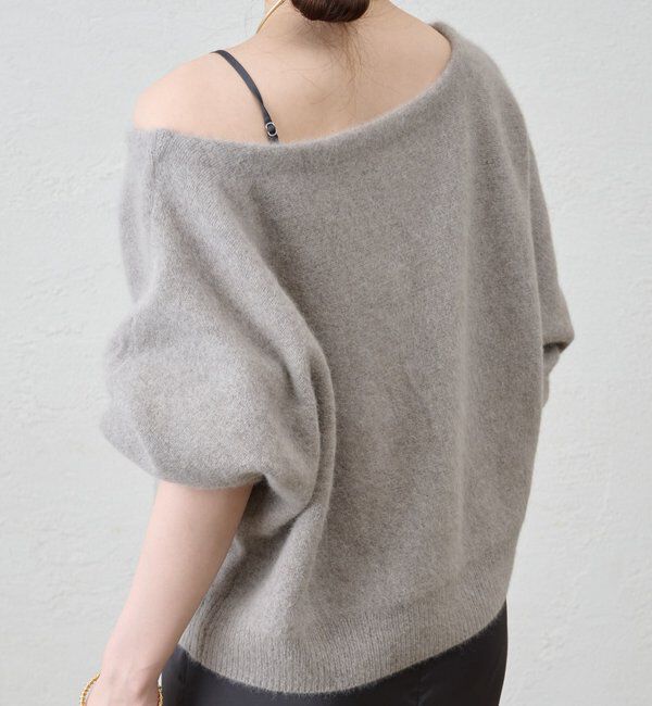  「ファーウールオフショルニット」|ニット・セーター|