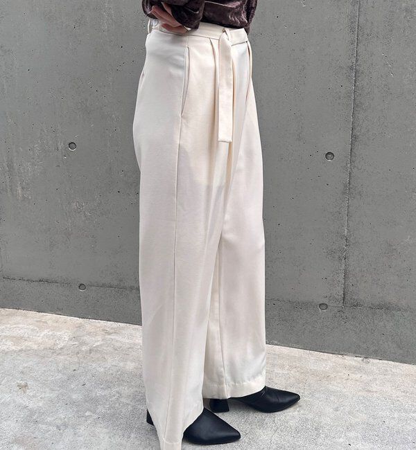  「ダブルタックワイドパンツ」|チノ|