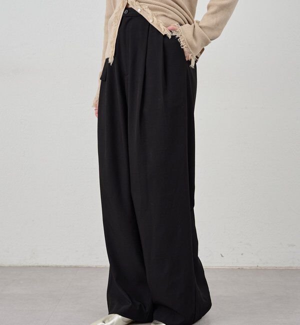  「ダブルタックワイドパンツ」|チノ|