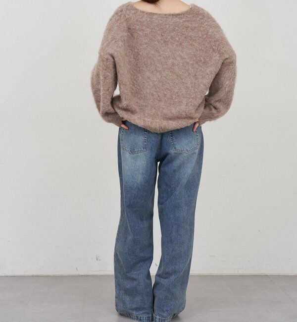  「【着映えニット】シャギーＶネックプルオーバー」|ニット・セーター|