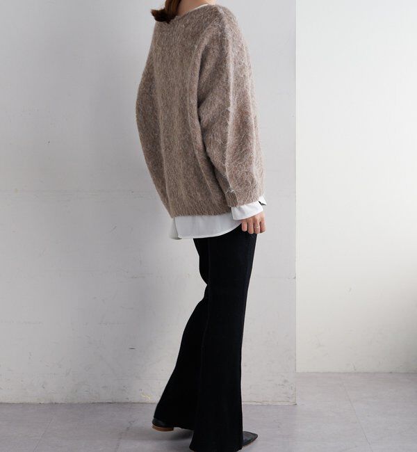  「【着映えニット】シャギーＶネックプルオーバー」|ニット・セーター|