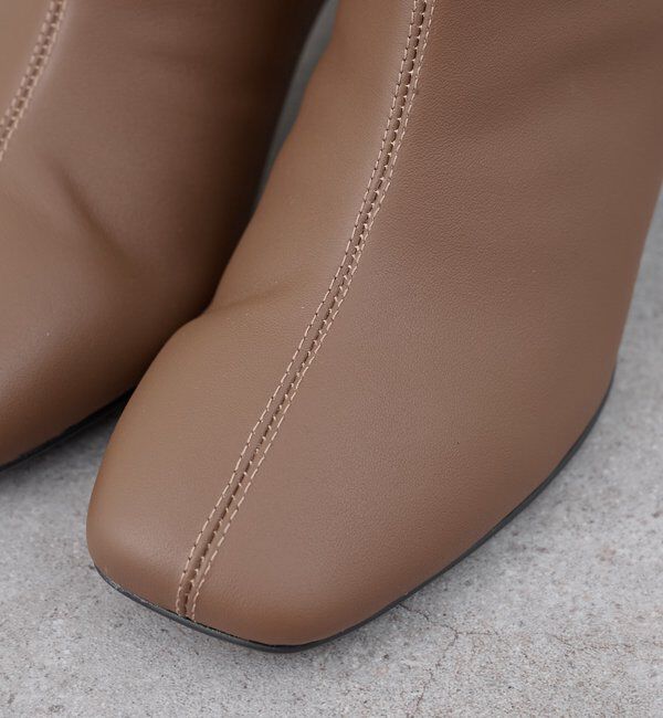  「センターステッチレザーブーツ」|ロングブーツ|