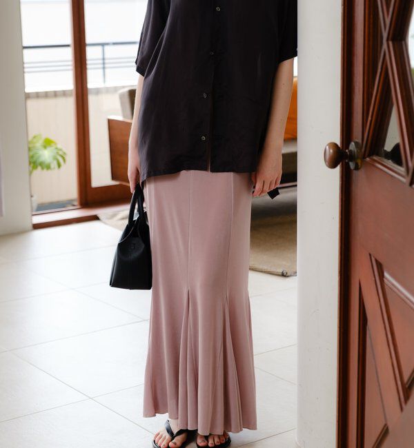  「【再入荷】シアーリブフレアースカート」|スカート|