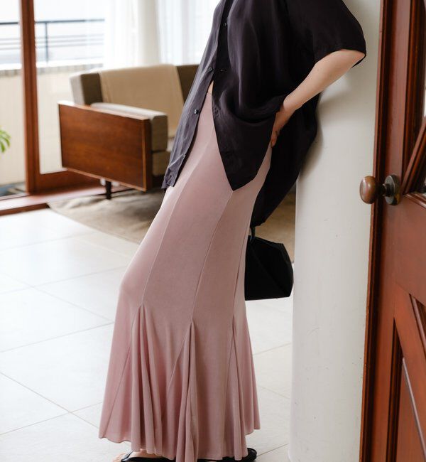  「【再入荷】シアーリブフレアースカート」|スカート|