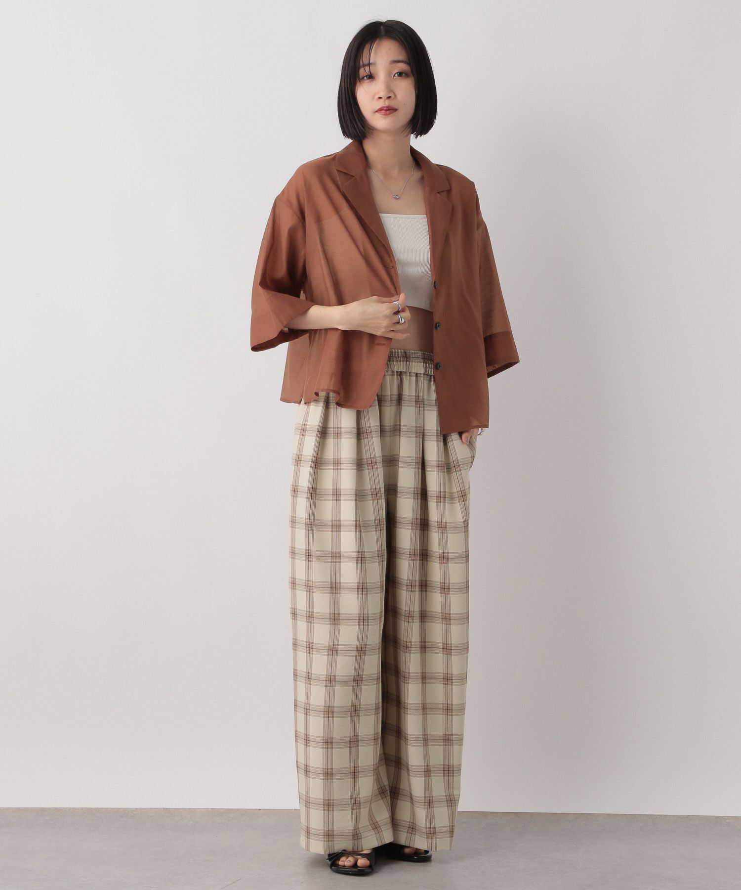 LOWRYS FARM「ホップサックイージーパンツ」|チノ|