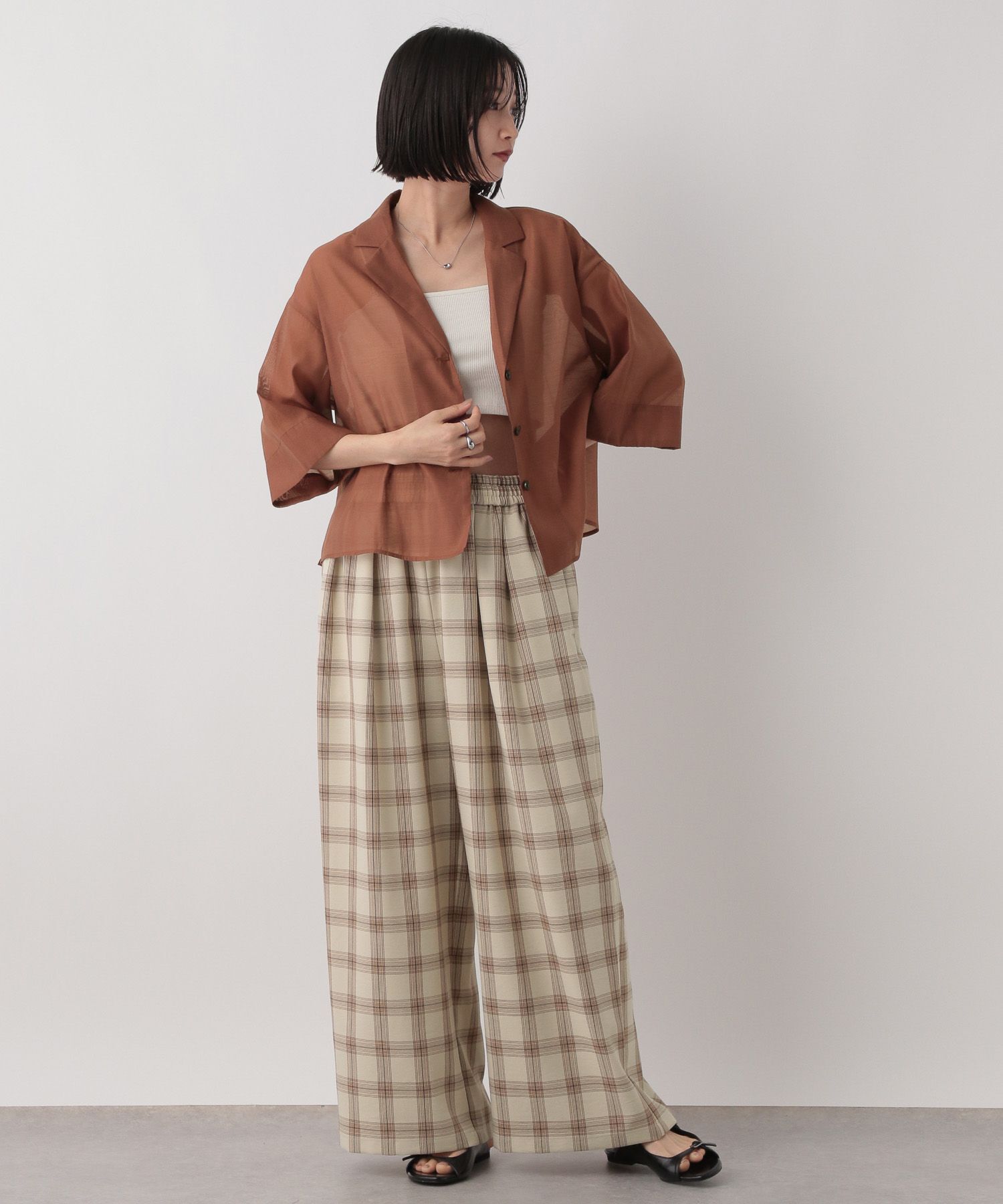 LOWRYS FARM「ホップサックイージーパンツ」|チノ|