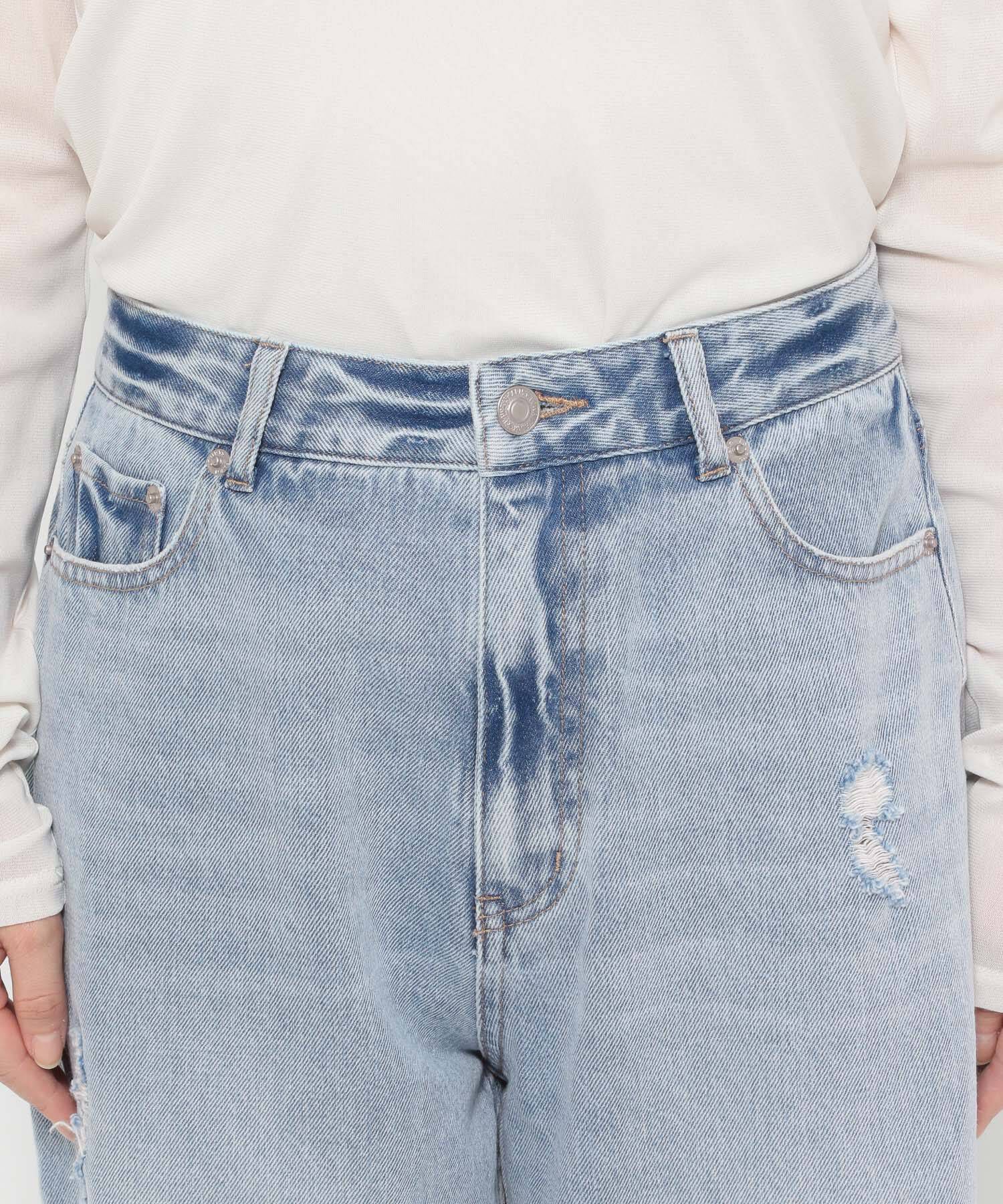 LOWRYS FARM「レースデニム」|デニム|