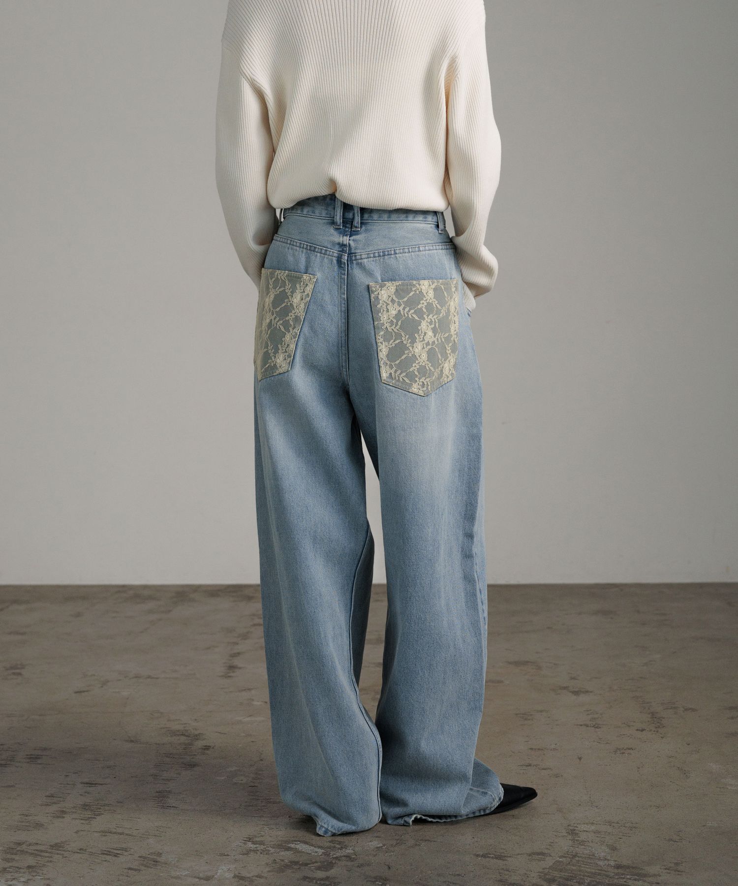 LOWRYS FARM「レースデニム」|デニム|