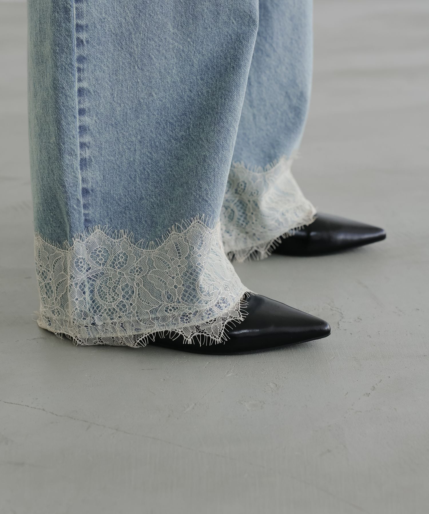 LOWRYS FARM「レースデニム」|デニム|